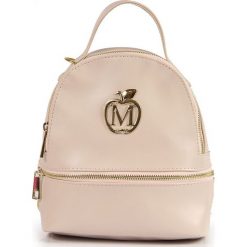 Plecak damski Manzana M76 pudrowy róż. Czerwone plecaki Manzana, bez wzorów. Za 83.99 zł.