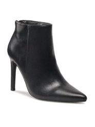 Jenny Fairy Botki LS5629-11 Czarny. Czarne botki Jenny Fairy, bez wzorów, ze skóry, bez obcasa, na szpilce, bez zapięcia. Za 99.99 zł.