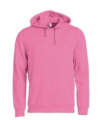 Clique Basic Hoody bluza z kapturem unisex jaskrawy róż – bright pink. Czerwone bluzy CLIQUE, xl, bez wzorów, z bawełny, z kapturem. Za 172.75 zł.