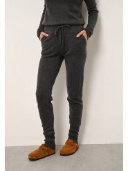 Just Cashmere Kaszmirowe spodnie "Wendy" w kolorze antracytowym rozmiar: L. Czarne spodnie materiałowe Just Cashmere, l, bez wzorów, z kaszmiru. Za 456.99 zł.