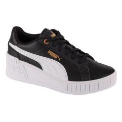 Damskie Skórzane Buty Na Koturnie Karmen. Czarne trekkingi Puma, trekkingowe. Za 388.99 zł.