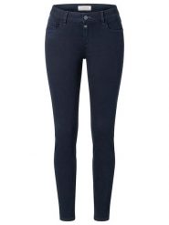 Timezone Dżinsy "Aleena" - Slim fit - w kolorze granatowym rozmiar: W32/L28. Niebieskie jeansy Timezone, l, z aplikacjami. Za 136.45 zł.