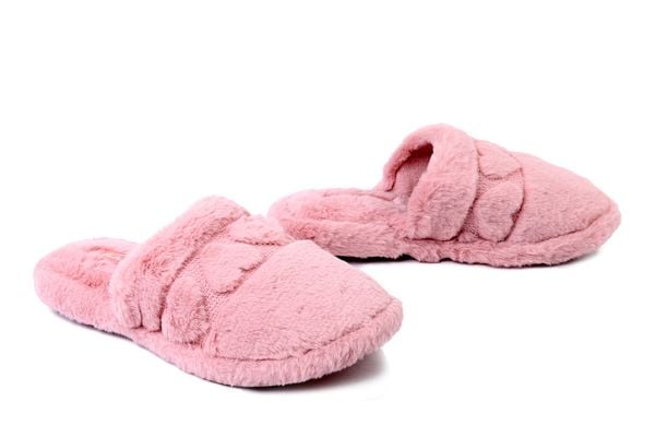 METEOR 269 Wytłoczka różowy , kapcie damskie. Czerwone obuwie domowe Meteor, bez wzorów, bez zapięcia. Za 37.91 zł.