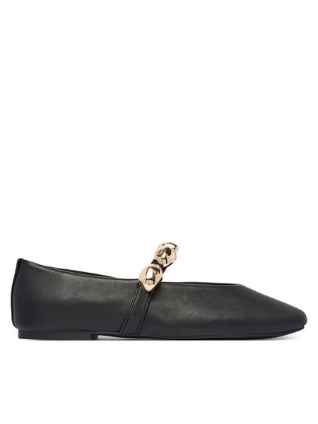 Steve Madden Baleriny Poppin Flat 11005437 Czarny. Czarne baleriny Steve Madden, bez wzorów, ze skóry, bez obcasa. Za 519.99 zł.