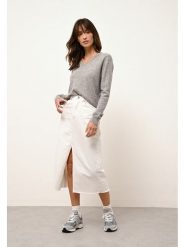 Just Cashmere Kaszmirowy sweter "Nora" w kolorze szarym rozmiar: L. Szare swetry Just Cashmere, l, bez wzorów, z kaszmiru, bez ramiączek. Za 415.31 zł.