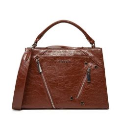 Torebka Badura. Brązowe torebki klasyczne Badura, bez wzorów, bez dodatków. Za 349.99 zł.