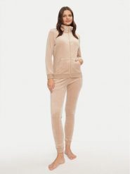 Selmark Piżama P9074 Beżowy Regular Fit. Brązowe piżamy Selmark, bez wzorów, z syntetyku, bez ramiączek. Za 259.99 zł.
