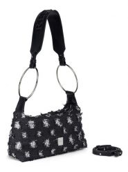 Replay Torebka w kolorze czarnym - 26 x 15 x 9 cm rozmiar: onesize. Czarne torby na ramię Replay, bez wzorów, z materiału, na ramię, bez dodatków. Za 239.95 zł.