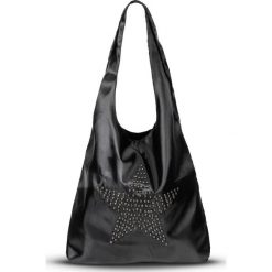 Torebka shopper z ćwiekami bonprix czarno-srebrny kolor. Shopper bonprix. Za 37.99 zł.