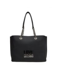 LOVE MOSCHINO Torebka JC4257PP0MKD000B Czarny. Czarne shopper Love Moschino, bez wzorów, ze skóry, bez dodatków. Za 539.99 zł.