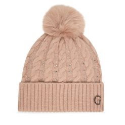 Czapka Guess. Czerwone czapki Guess, z aplikacjami. Za 159.99 zł.