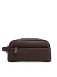 Beverly Hills Polo Club Kosmetyczka KON-008-SS24 Brązowy. Brązowe kufry i kosmetyczki Beverly Hills Polo Club, bez wzorów, z materiału, bez dodatków. Za 69.99 zł.