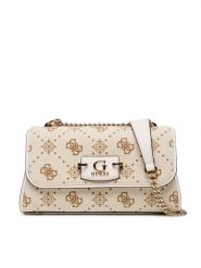 Guess Torebka Neda HWCP96 54210 Beżowy. Brązowe torebki klasyczne Guess, z aplikacjami, z materiału, bez dodatków. Za 639.99 zł.