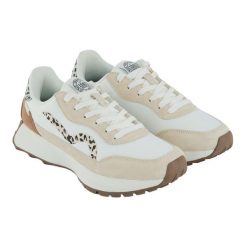 Damskie Zamszowe Buty Sportowe Marine Heritage II Z Nadrukiem Lamparta. Białe trekkingi Regatta, z materiału, trekkingowe. Za 242.99 zł.