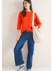 Cecil Bluza w kolorze pomarańczowym rozmiar: XL. Pomarańczowe bluzy Cecil, xl, bez wzorów, bez kaptura. Za 114.71 zł.