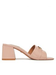 Nine West Klapki R25SS04465 Różowy. Czerwone klapki Nine West, bez wzorów, z materiału, bez obcasa. Za 249.99 zł.