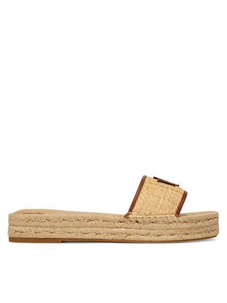 LAUREN RALPH LAUREN Espadryle 802P06398003 Beżowy. Brązowe espadryle Lauren Ralph Lauren, bez wzorów, z syntetyku, bez obcasa, bez zapięcia. Za 426.99 zł.