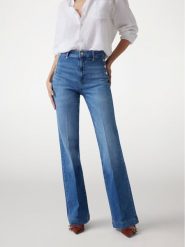 Guess Jeansy 174909 Niebieski Flared Fit. Niebieskie jeansy Guess, z aplikacjami. Za 615.00 zł.