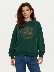 New Balance Bluza WT43553 Zielony Oversize. Zielone bluzy New Balance, xl, bez wzorów, z bawełny, bez kaptura. Za 219.99 zł.