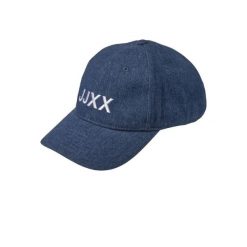 Czapka damska JJXX basic big logo denim. Niebieskie czapki JJXX, bez wzorów, z bawełny. Za 116.00 zł.