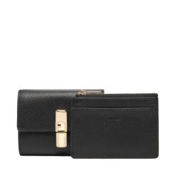 Portfel Furla. Czarne portfele Furla, bez wzorów. Za 674.99 zł.