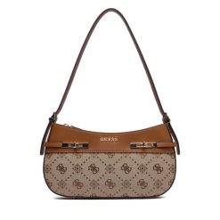Torebka Guess. Brązowe torebki klasyczne Guess, z aplikacjami, bez dodatków. Za 589.99 zł.