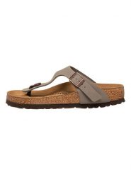Birkenstock Japonki "Gizeh" w kolorze szarym rozmiar: 41. Szare klapki Birkenstock, bez wzorów, z otwartym noskiem, bez obcasa. Za 385.45 zł.