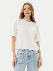 Vero Moda Sweter Silje 10320460 Biały Oversize. Białe swetry Vero Moda, s, bez wzorów, z wiskozy, bez ramiączek. Za 89.99 zł.