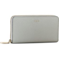 Duży Portfel Damski DKNY - Slgs-Bryant Park-Saffian R362350606 Marble 016. Niebieskie portfele DKNY, bez wzorów, ze skóry. W wyprzedaży za 249.00 zł.
