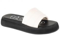 Klapki na basen damskie, S.Duna Lady 25 SDUNLS. Białe klapki Joma, bez wzorów, z materiału, bez obcasa. Za 59.99 zł.