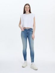 LTB Dżinsy "Amy" - Skinny fit - w kolorze błękitnym rozmiar: W25/L32. Niebieskie jeansy LTB, l, z aplikacjami, z podwyższonym stanem. Za 70.24 zł.