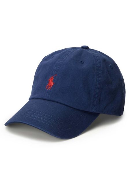 Polo Ralph Lauren Czapka z daszkiem 211912843021 Granatowy. Niebieskie czapki Polo Ralph Lauren, bez wzorów, z bawełny. Za 179.99 zł.