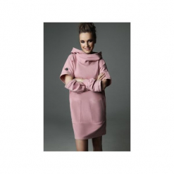 Sukienka Holey Freak - dirty pink. Czerwone sukienki Madnezz, l, z aplikacjami, z bawełny, bez kołnierzyka, bez ramiączek. Za 289.00 zł.