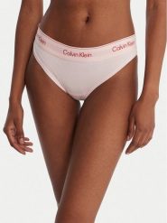 Calvin Klein Underwear Stringi LV00QF8518 Różowy. Czerwone stringi Calvin Klein Underwear, bez wzorów, z bawełny. Za 99.99 zł.