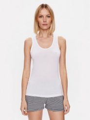 Emporio Armani Underwear Top 163319 3R224 00010 Biały Regular Fit. Białe topy Emporio Armani Underwear, s, bez wzorów, z wiskozy, bez kołnierzyka, bez ramiączek. Za 159.99 zł.