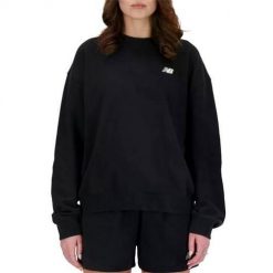 Bluza sportowa damska New Balance WT41508BK. Czarne bluzy New Balance, m, bez wzorów, bez kaptura. Za 326.00 zł.