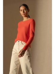 Perfect Cashmere Kaszmirowy sweter "Oprah" w kolorze pomarańczowym rozmiar: M. Pomarańczowe swetry Perfect Cashmere, m, bez wzorów, z kaszmiru, bez ramiączek. Za 272.31 zł.