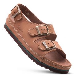 Sandały unisex SCHOLL AIR BAG BACK STRAP na lato. Brązowe sandały Scholl, bez wzorów, z materiału, bez obcasa, na obcasie, bez zapięcia. Za 552.30 zł.