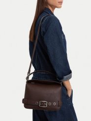 G-Star Raw Torebka C-LDA9536 Brązowy ciemny. Brązowe listonoszki G-Star, bez wzorów, ze skóry, retro, bez dodatków. Za 279.99 zł.