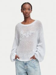 BOSS Sweter C_Farazena 50570093 Niebieski jasny Regular Fit. Niebieskie swetry Boss, xl, bez wzorów, z syntetyku, bez ramiączek. Za 799.99 zł.