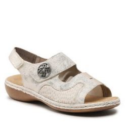 Sandały Rieker. Sandały Rieker, bez wzorów, bez obcasa, na płaskiej podeszwie, bez zapięcia. Za 319.99 zł.