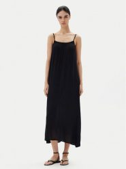 ONLY Sukienka letnia Niki 15344611 Czarny Regular Fit. Czarne sukienki Only, na lato, xl, bez wzorów, z wiskozy, bez kołnierzyka, bez ramiączek. Za 129.99 zł.