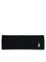 Polo Ralph Lauren Opaska 455962259001 Czarny. Czarne rękawiczki Polo Ralph Lauren, bez wzorów, z materiału. Za 469.99 zł.