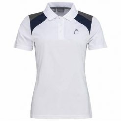Koszulka polo damska CLUB 22 Tech. Białe koszulki polo Head, s, bez wzorów, z poliesteru, bez kołnierzyka, bez ramiączek. Za 262.00 zł.