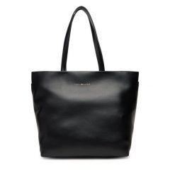Torebka Tommy Hilfiger. Czarne shopper TOMMY HILFIGER, bez wzorów, bez dodatków. Za 649.99 zł.