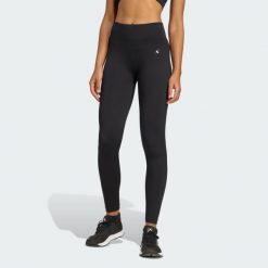 Legginsy Workout Essentials Full-Length Knit. Czarne legginsy Adidas, s, bez wzorów. Za 199.00 zł.