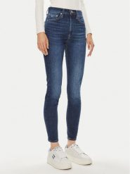 Tommy Jeans Jeansy Sylvia DW0DW19258 Granatowy Skinny Fit. Niebieskie jeansy Tommy Jeans, bez wzorów. Za 239.99 zł.