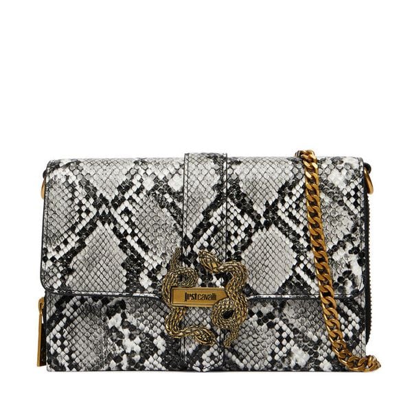 Torebka Just Cavalli. Szare torebki klasyczne Just Cavalli, bez wzorów, bez dodatków. Za 491.99 zł.