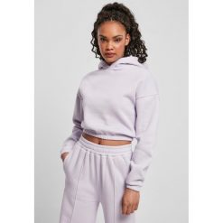 Bluza damska z kapturem Urban Classics krótka oversized-Duże rozmiary. Fioletowe bluzy Urban Classics, uniwersalny, bez wzorów, z kapturem. Za 211.00 zł.