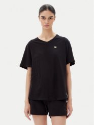 EA7 Emporio Armani T-Shirt 7W000029 AF10373 UC001 Czarny Loose Fit. Czarne t-shirty EA7 Emporio Armani, xs, bez wzorów, z bawełny, bez kołnierzyka, bez ramiączek. Za 199.99 zł.